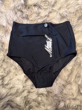 Motel Rocks Day Dream High-Waist Swim Bottoms - Size M